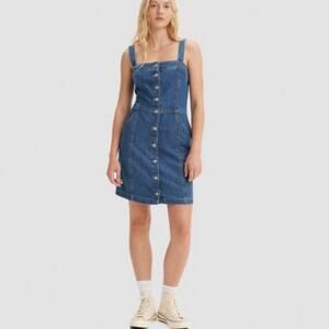 Lee Denim Utility Overalls Jean Dress size Small